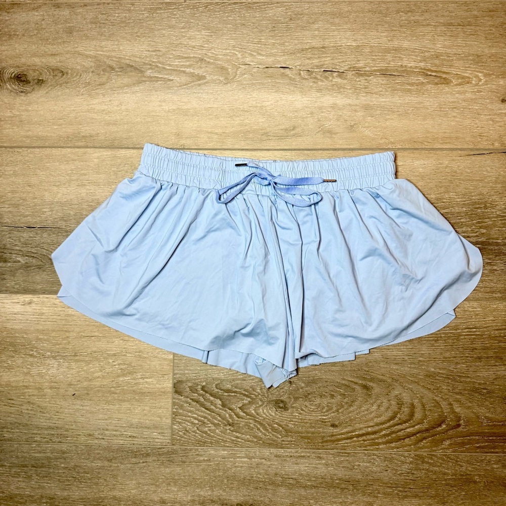 Light Blue Athletic Lounge Shorts | Size Large | Comfy & Flowy Fit Drawstring
